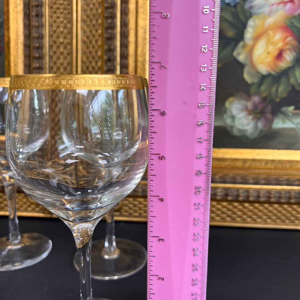 Lenox Gold Rim Wine Glass Set - Picture 8 of 10